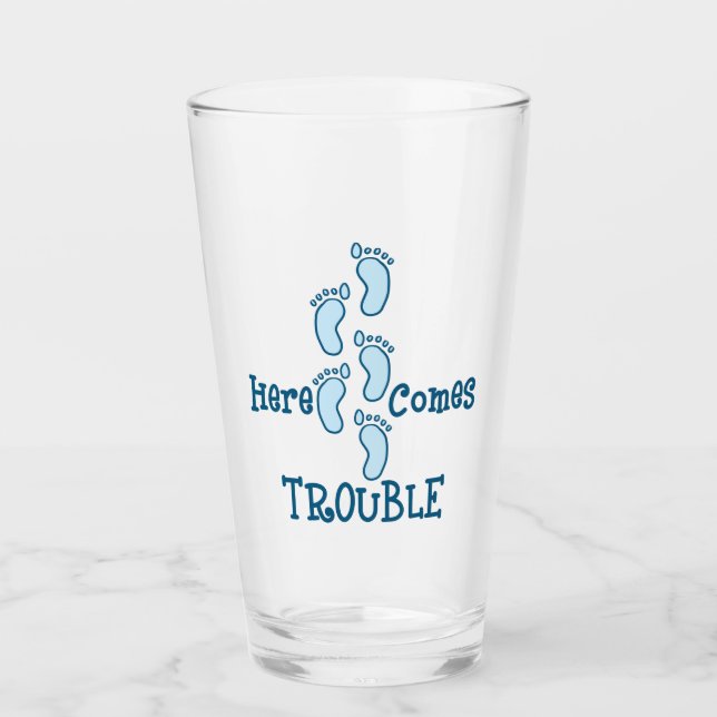 Hier kommt Ärger Glas (Vorderseite)