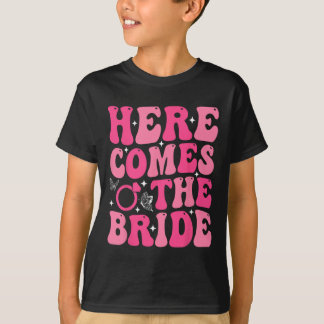 Hier kommt das Brautparty Hochzeit Bachelore T-Shirt
