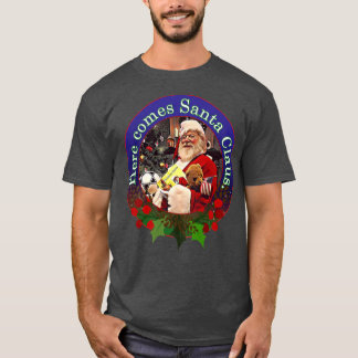 Hier kommt das Design des Weihnachtsmanns T-Shirt