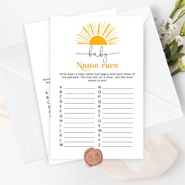 Hier kommt das Kinderrennen Baby Dusche (Von Creator hochgeladen)