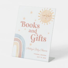 Hier kommt das Son Books + Gifts Pedestal Sign Sockelschild