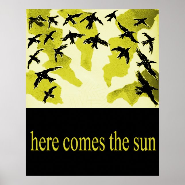Hier kommt das Sonnenplakat Poster (Vorne)