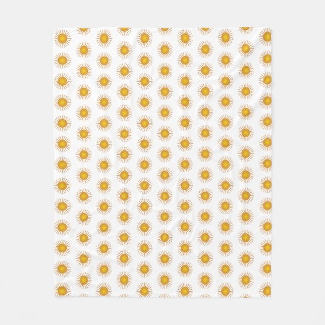Hier kommt das Sonnenvlies (Medium) Fleecedecke (Vorderseite)