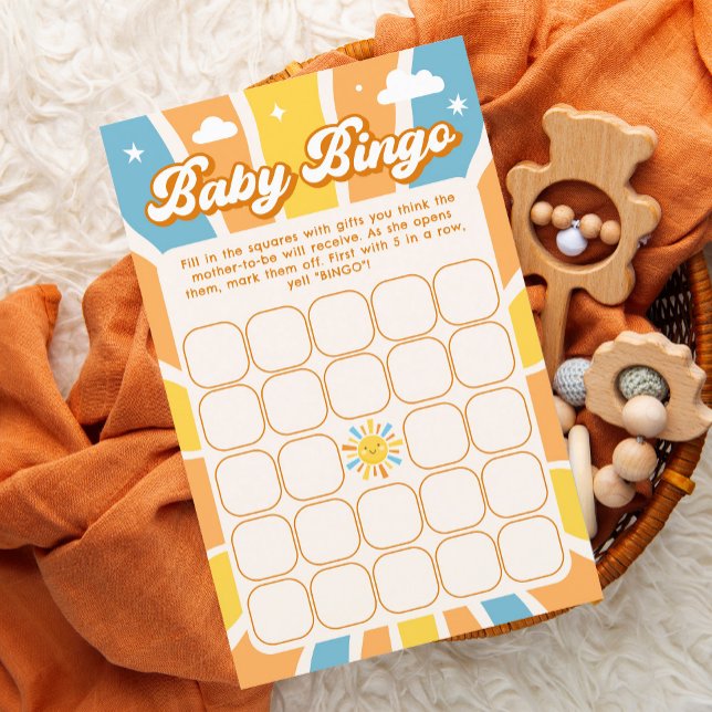 Hier kommt das Sun Baby Shower Baby Bingo Spiel (Von Creator hochgeladen)