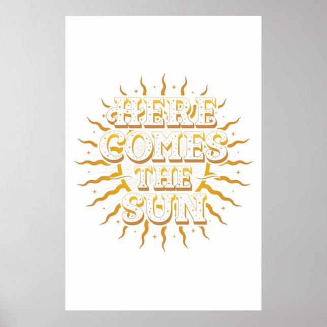 Hier kommt das Sun Poster (24x36) (Vorne)
