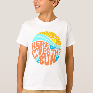 Hier kommt das Sun T-Shirt, Retro Style, Hippie St T-Shirt