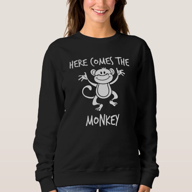 Hier kommt der Affen Monkeypox konservativen Patri Sweatshirt (Vorderseite)