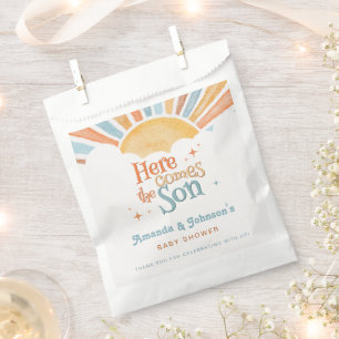 Hier kommt der Sohn Baby Shower Danke Geschenktütchen
