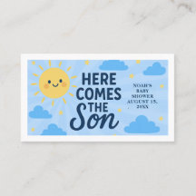 Hier kommt der Sohn Baby Shower - Sonnenschein