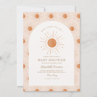 Hier kommt der Sohn Burnt Orange Sun Baby Shower