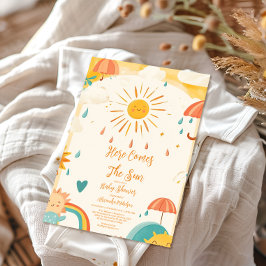 Hier kommt der sonnengelbe Sonnenschein Einladung