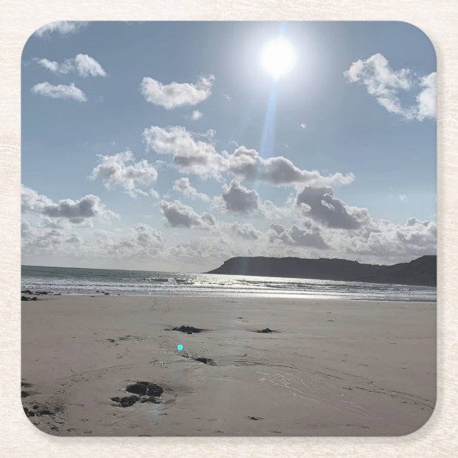 Hier kommt der sonnige Untersetzer (Vorderseite)