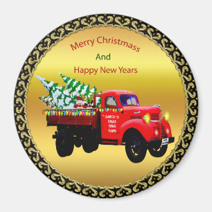 Hier kommt der Weihnachtsbaumstapler des Weihnacht Magnet