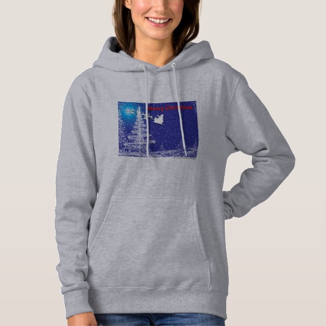 Hier kommt der Weihnachtsmann! Hoodie (Vorderseite)