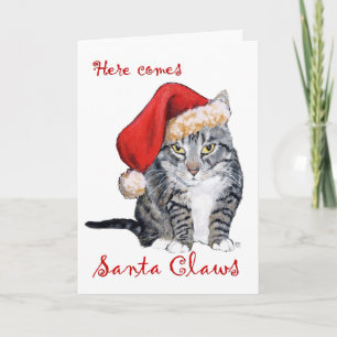 Hier kommt der Weihnachtsmann! Karte