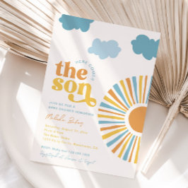 Hier kommt die Einladung der Son Baby Dusche