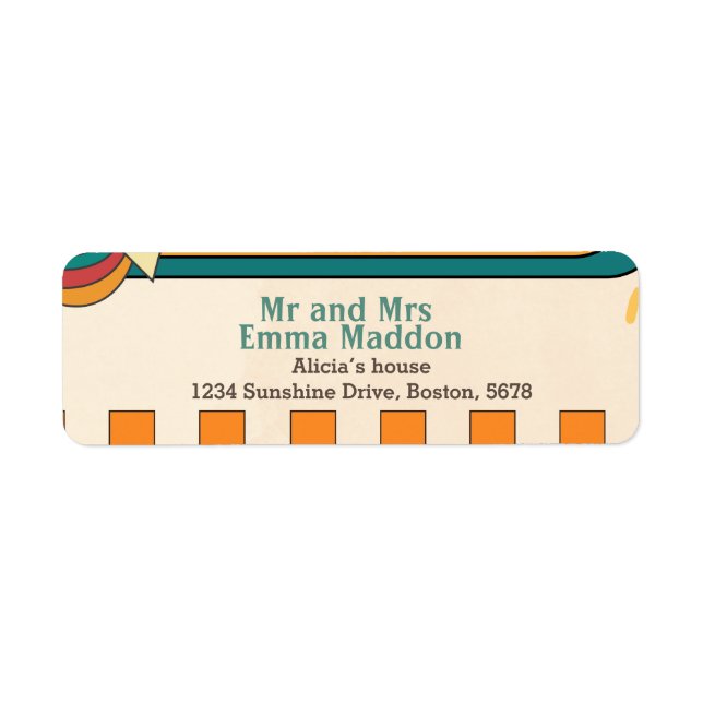 Hier kommt die Retro Baby Dusche (Vorne)