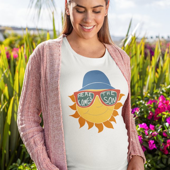 Hier kommt die Son Baby Boy Dusche T-Shirt (Von Creator hochgeladen)