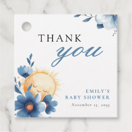 Hier kommt die Son Baby Dusche Geschenkanhänger
