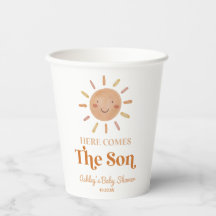 Hier kommt die Son Boho Bohemisch Retro Baby Dusch