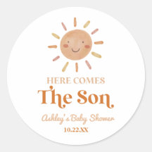 Hier kommt die Son Boho Bohemisch Retro Baby Dusch