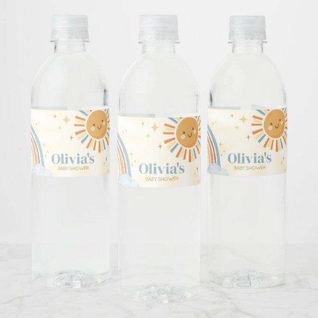 Hier kommt die Son Retro Sunshine Baby Dusche (Flaschen)