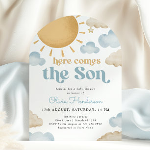 Hier kommt die Son Sunshine Baby Shower Einladung