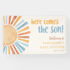 Hier kommt die SON Sunshine Boho Babydusche Banner