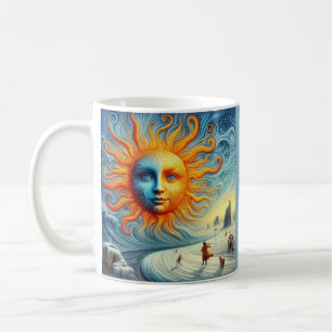 Hier kommt die Sonne - AI Art Print Kaffeetasse