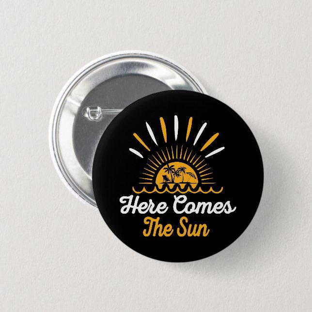 Hier kommt die Sonne Button (Vorne & Hinten)