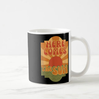 Hier kommt die Sonne, Hippie Boho Sommer, Retro Kaffeetasse