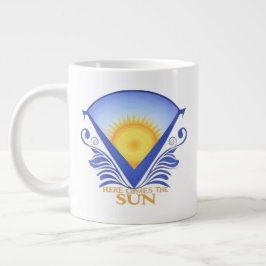 Hier kommt die Sonne - lebendiger Sonnenaufgang Gr Jumbo-Tasse
