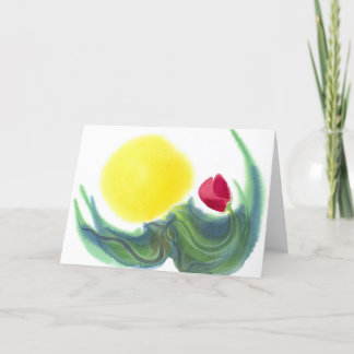 Hier kommt die Sonne (Nummer 1) Notecard Karte