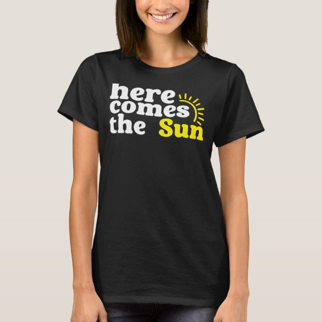 Hier kommt die Sonne, Sonnenangebot T-Shirt (Vorderseite)
