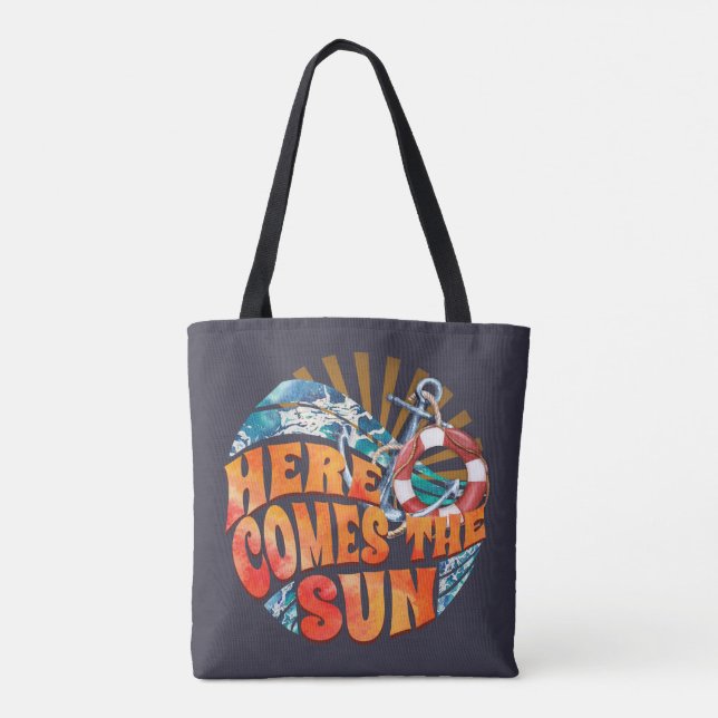 Hier kommt die Sonne Tasche (Rückseite)