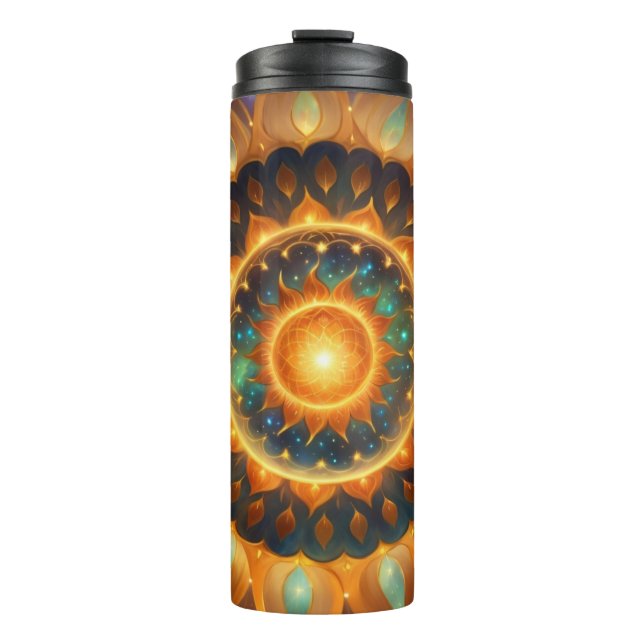 Hier kommt die Sonne Thermosbecher (Vorderseite)