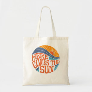 Hier kommt die Sonne Vintag Retro 60er Surf Summ Tragetasche