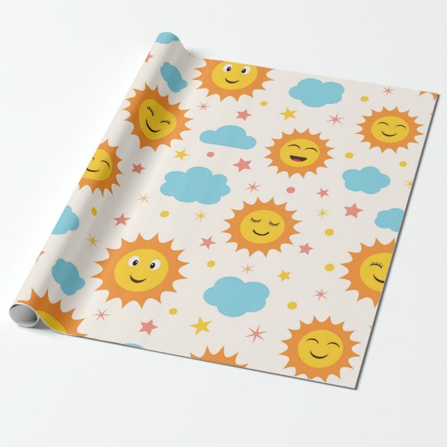 Hier kommt die Sonnendusche Geschenkpapier (Ungerollt)