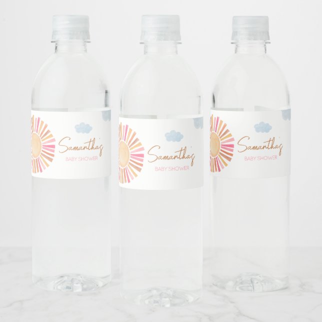 Hier kommt die Sun Girl Baby Dusche (Flaschen)