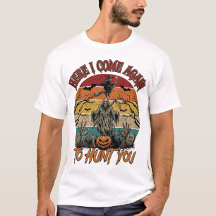 Hier kommt wieder der Sensenmann Halloween-Kürbis_ T-Shirt