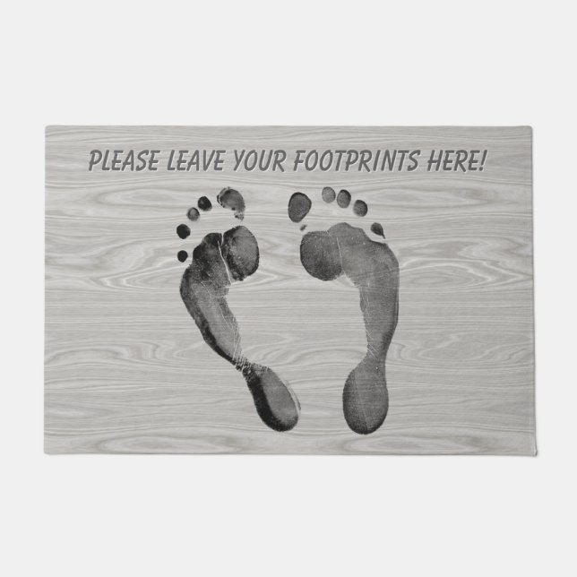 Hier können Sie Ihre Footprints verlassen haben Fußmatte (Vorderseite)