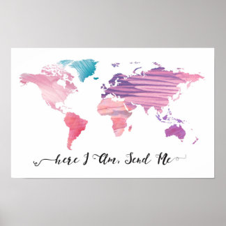 Hier schicke ich mich poster