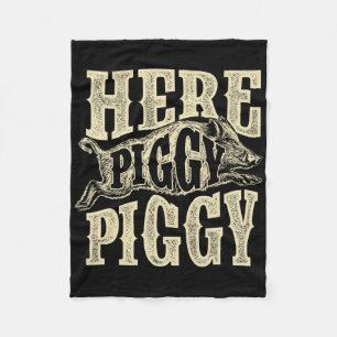Hier Schweine - Wildschweine jagen Wildschweine Fleecedecke