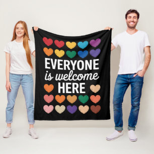 Hier sind alle LGBTQ-Personen willkommen Fleecedecke