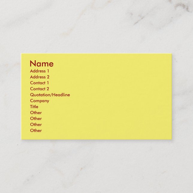Hier sind die Scoop Business Cards Visitenkarte (Vorderseite)