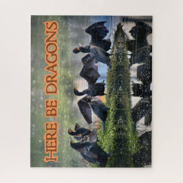 Hier sind Drachen Kormorane Seite gegenüber