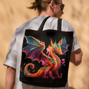 Hier sind Drachen Tasche