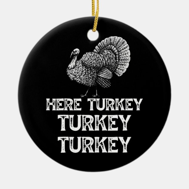 Hier Türkei Türkei Türkei Jagd Saison Jäger Keramik Ornament (Vorne)