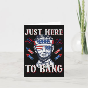 Hier um Abraham Lincoln 4. Juli Feuerwerk zu knall Karte