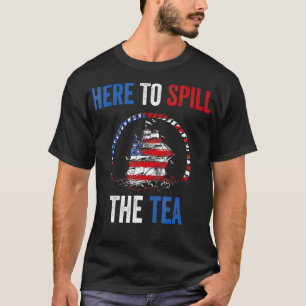 Hier, um den Tee Spill 4. Juli US Patriotic Pri